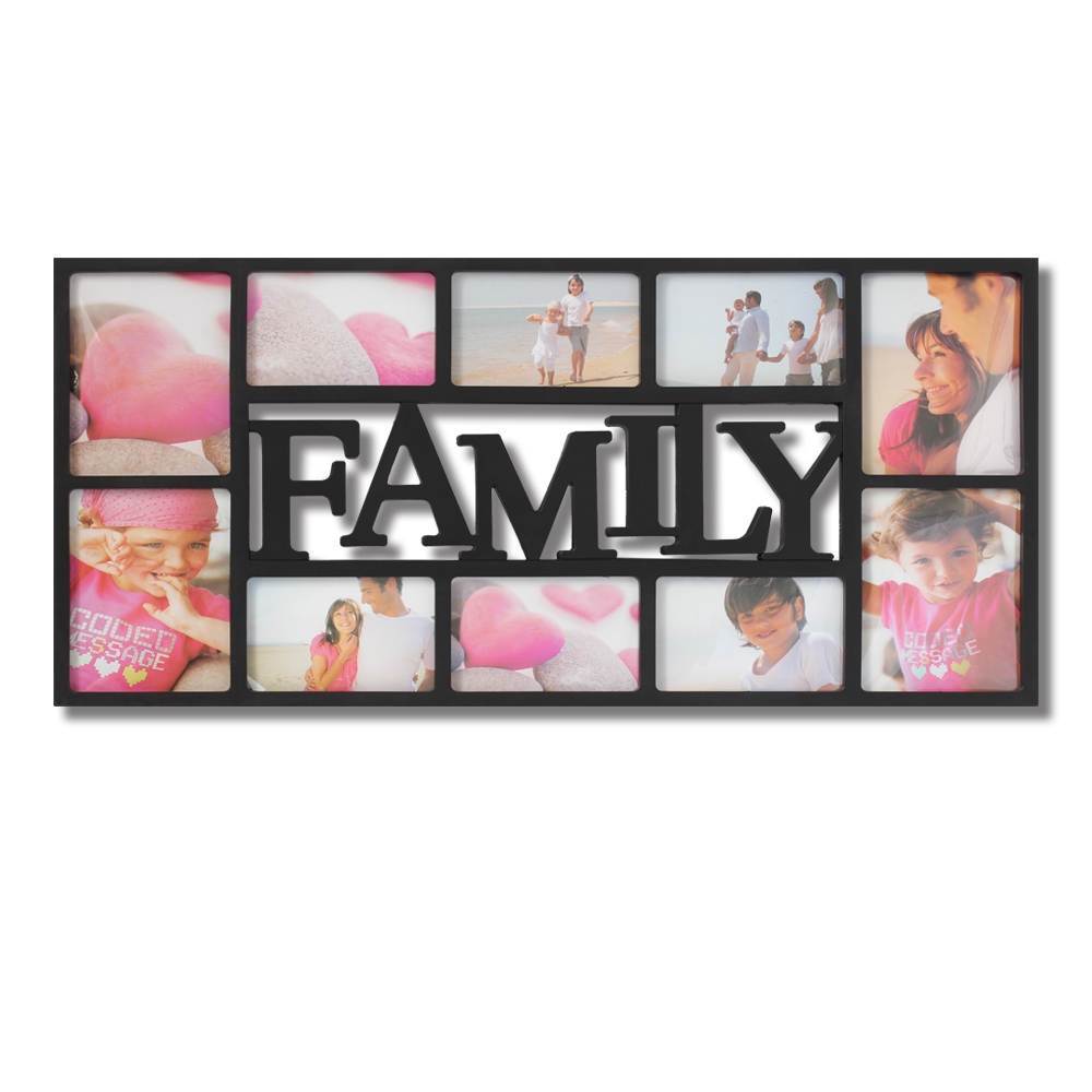Collage Family Black Picture Frames Large Decorative Wall