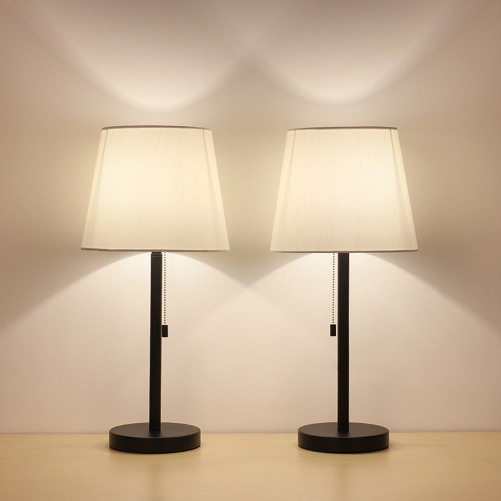 Table Lamp Set Of 2 Modern Desk Light Black Nightstand Table Lamp Set Of 2 Modern Desk Light Black Nightstand