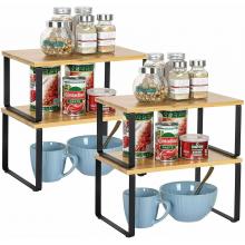 Stackable kitchen condiment rack