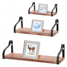 3 PCS Wall Hanging Decor Wood Shelves