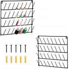 2 Pack Metal 32-Spool Sewing Thread Rack